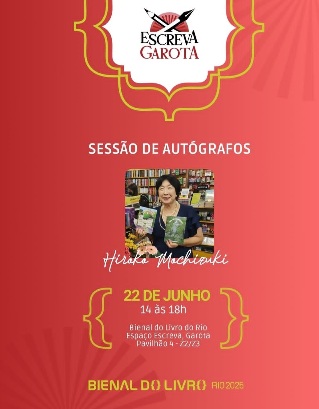 Hiroko Mochizuki na Bienal do Livro 2025 - Rio de Janeiro